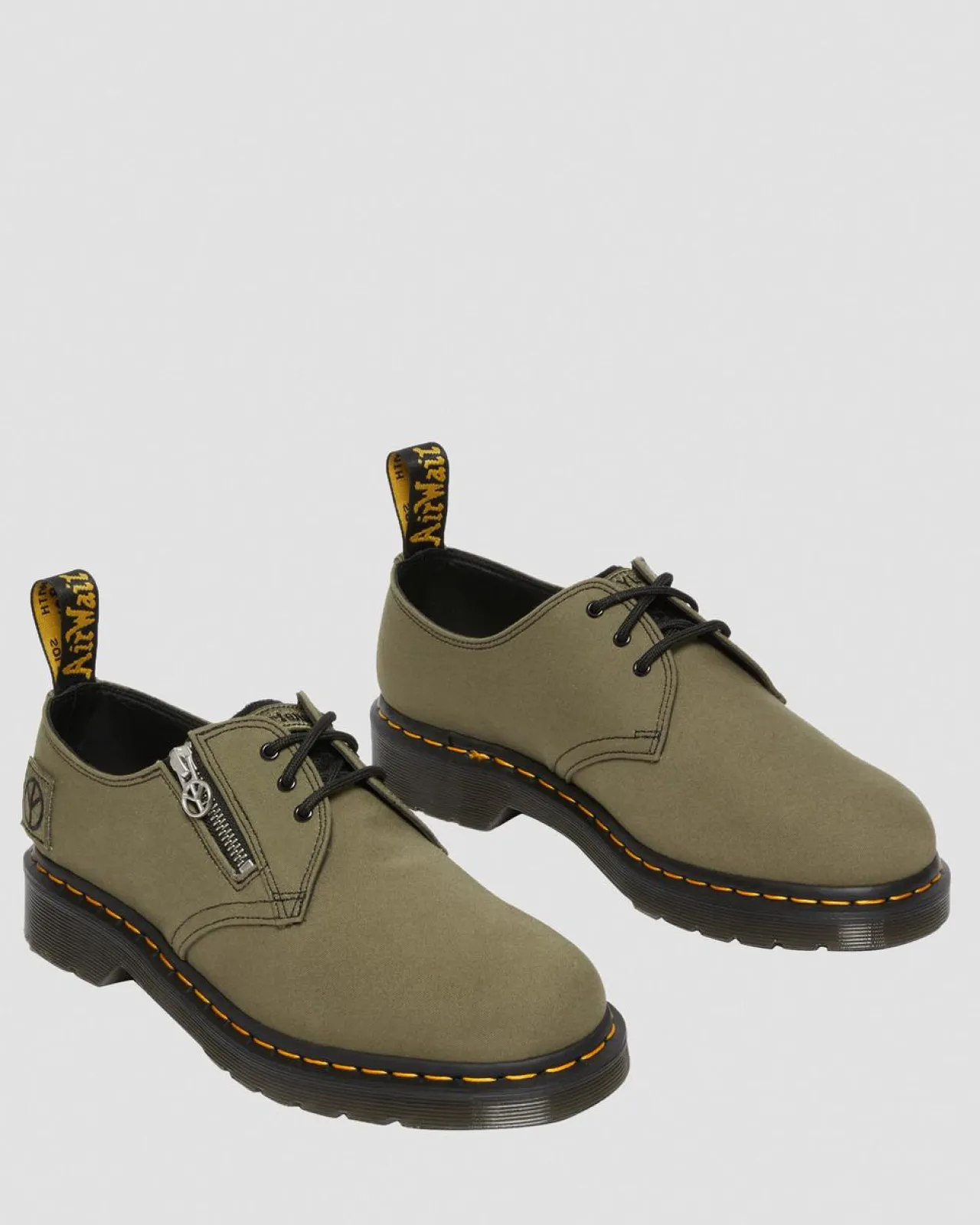 Dr. Martens 1461 Babylon Canvas Leren Schoenen^UNISEX Veterschoenen|Schoenen