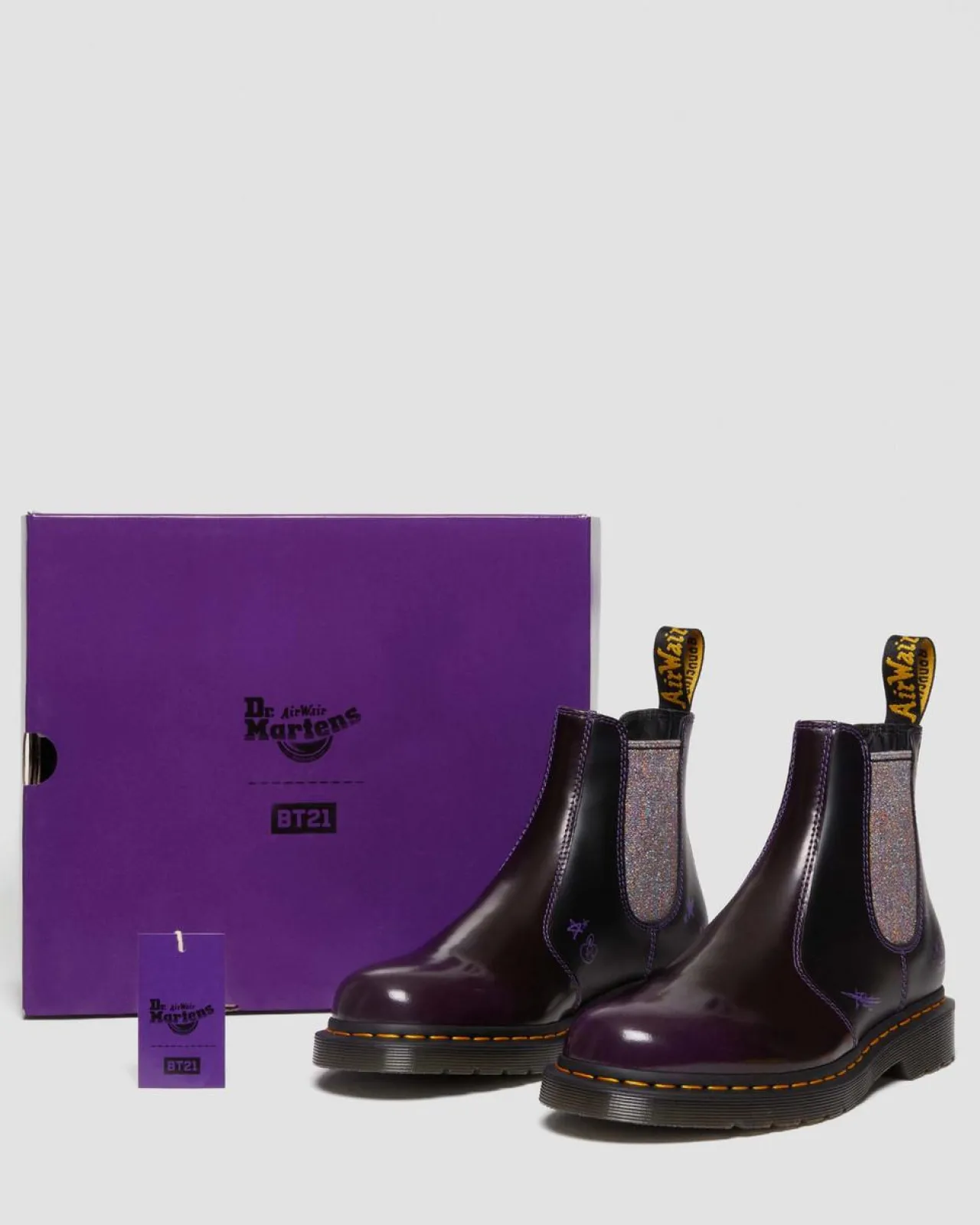 Dr. Martens 2976 BT21 Leren Chelsea Laarzen^WOMENS Enkellaarzen|Chelsea Boots