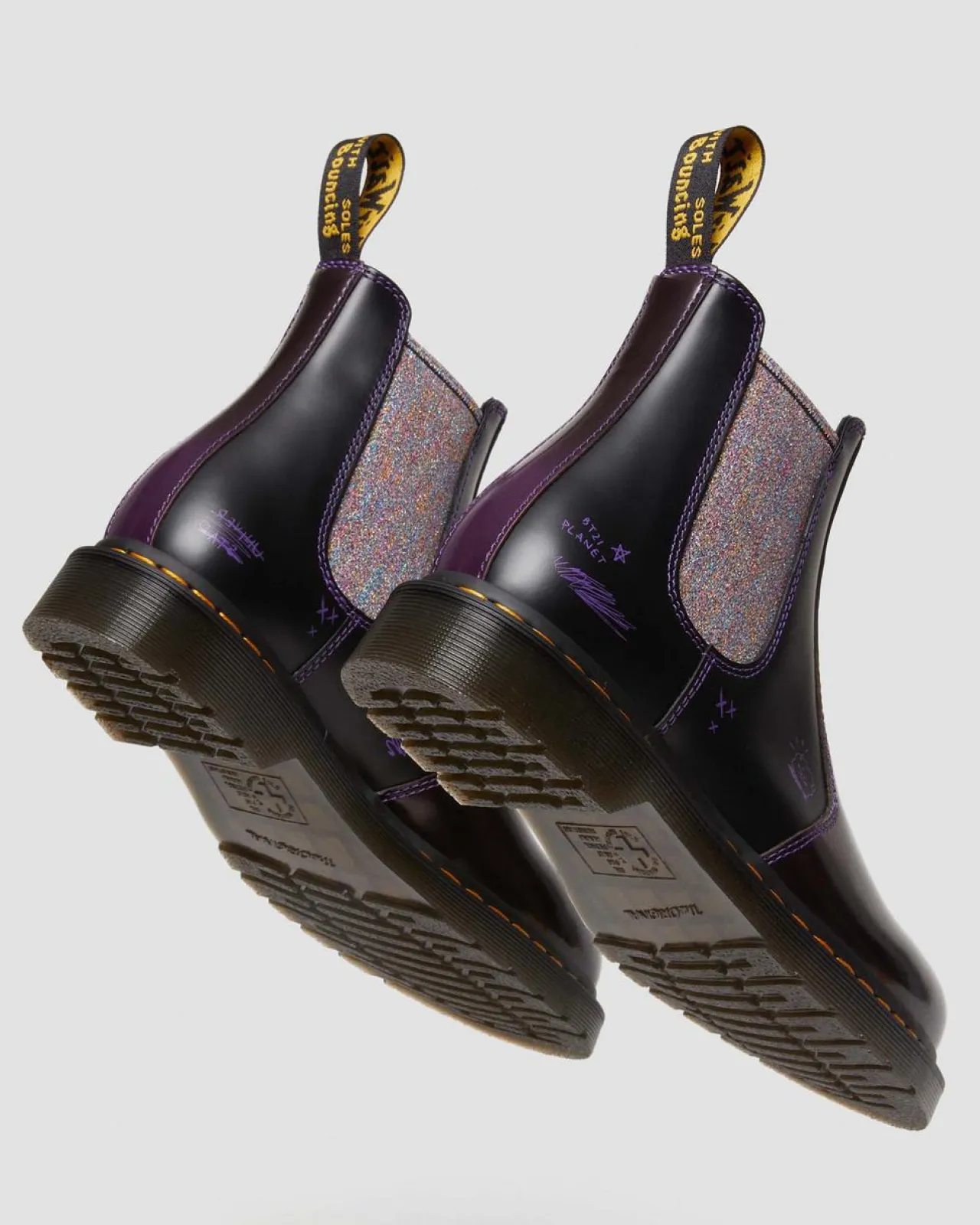 Dr. Martens 2976 BT21 Leren Chelsea Laarzen^WOMENS Enkellaarzen|Chelsea Boots