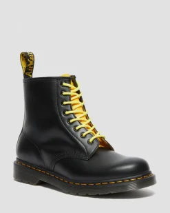 Dr. Martens 1460 Contrast Smooth Leren Veterlaarzen^WOMENS Utility Laarzen|Enkellaarzen