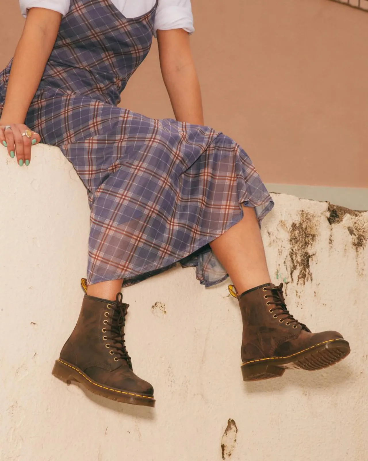 Dr. Martens 1460 Crazy Horse Leren Veterlaarzen^TRENDING-STYLES-UK Enkellaarzen|Winter Stijlen