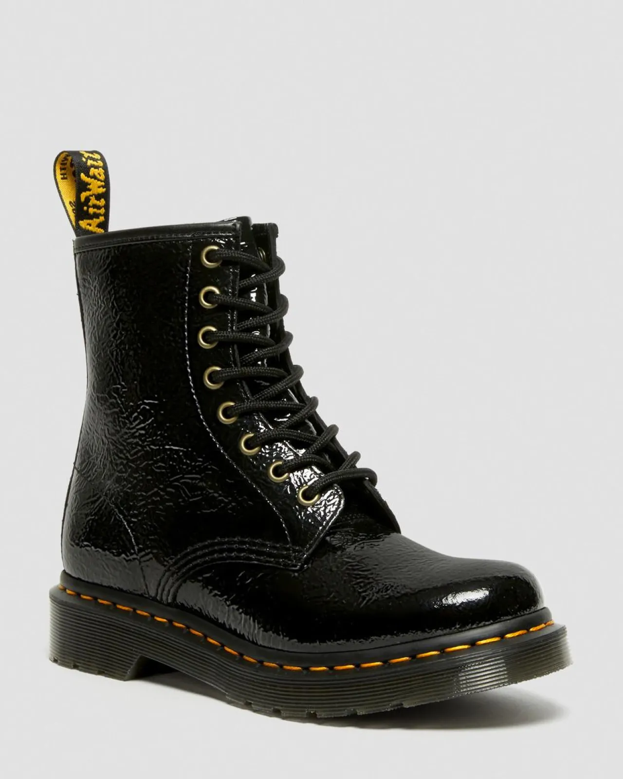 Dr. Martens 1460 Distressed Lakleren Laarzen^WOMENS Veterlaarzen