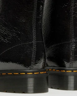 Dr. Martens 1460 Distressed Lakleren Laarzen^WOMENS Veterlaarzen