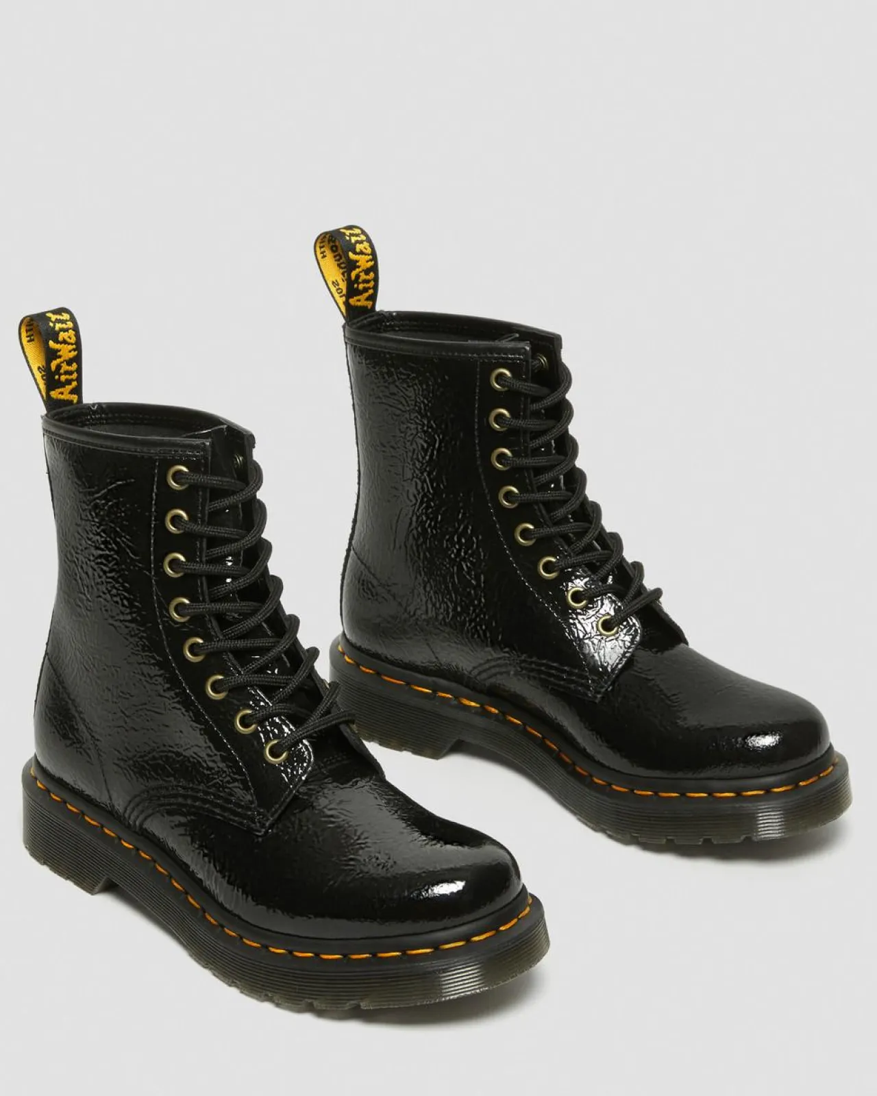 Dr. Martens 1460 Distressed Lakleren Laarzen^WOMENS Veterlaarzen