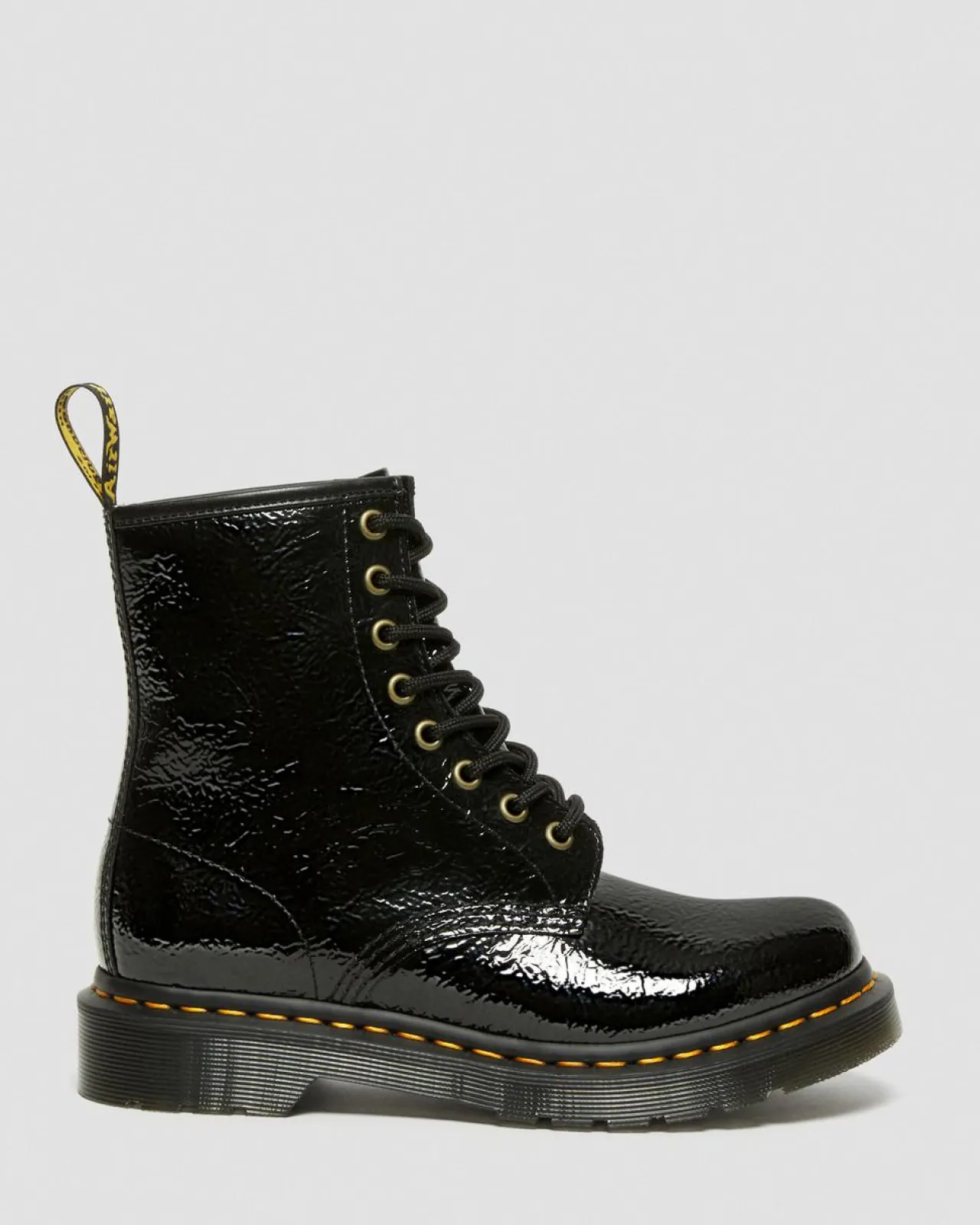 Dr. Martens 1460 Distressed Lakleren Laarzen^WOMENS Veterlaarzen