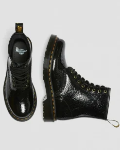 Dr. Martens 1460 Distressed Lakleren Laarzen^WOMENS Veterlaarzen
