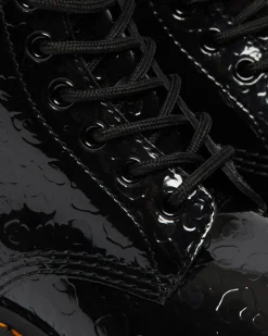 Dr. Martens 1460 lakleren laarzen met reliëf luipaardprint^UNISEX Veterlaarzen|Enkellaarzen