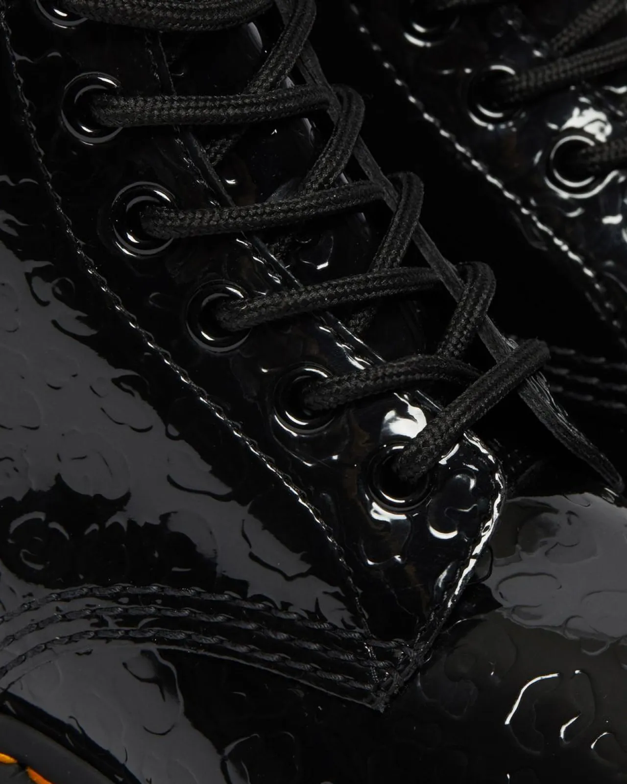 Dr. Martens 1460 lakleren laarzen met reliëf luipaardprint^UNISEX Veterlaarzen|Enkellaarzen