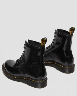 Dr. Martens 1460 lakleren laarzen met reliëf luipaardprint^UNISEX Veterlaarzen|Enkellaarzen