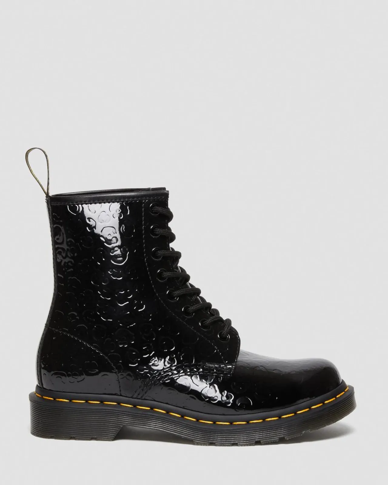 Dr. Martens 1460 lakleren laarzen met reliëf luipaardprint^UNISEX Veterlaarzen|Enkellaarzen