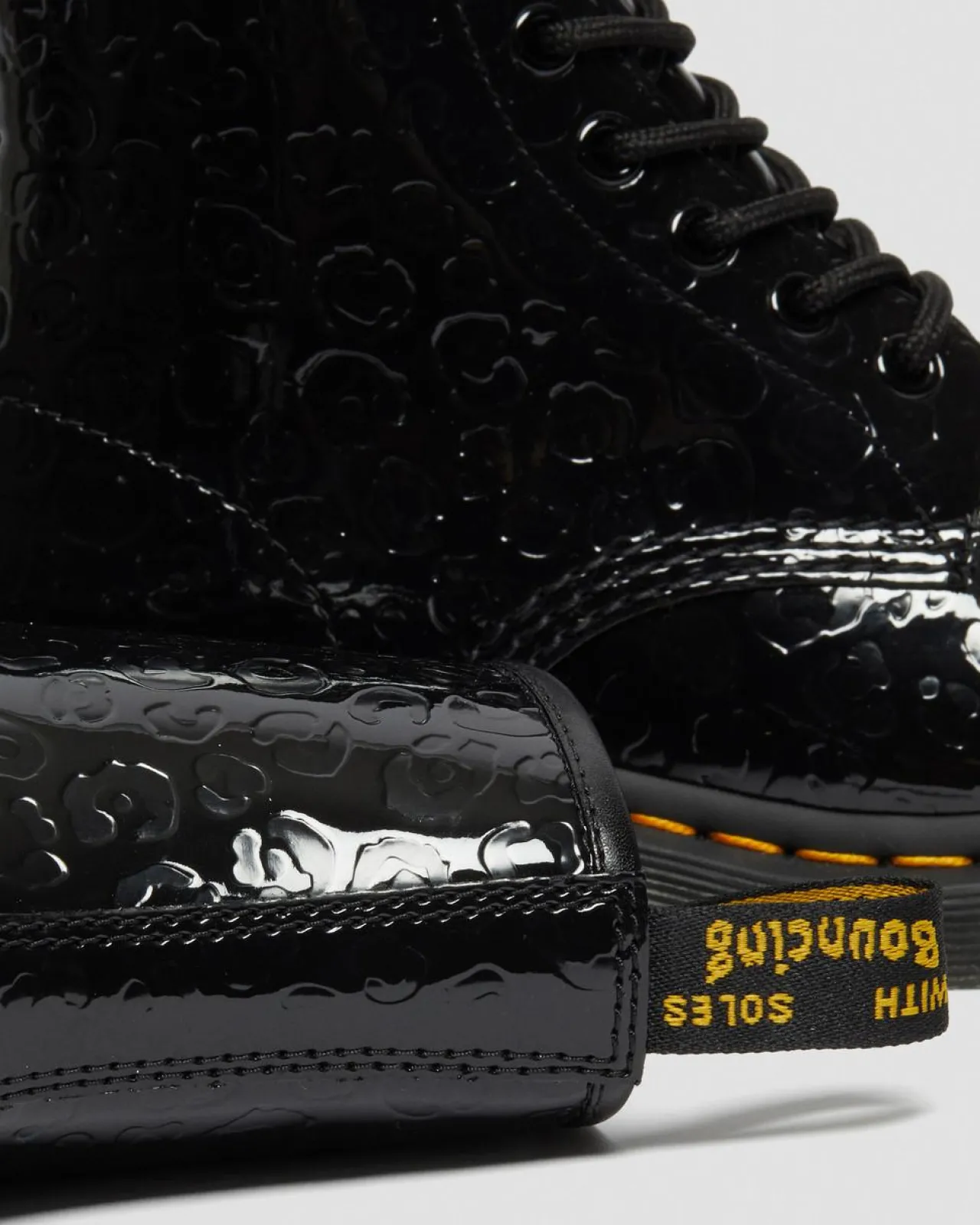 Dr. Martens 1460 lakleren laarzen met reliëf luipaardprint^UNISEX Veterlaarzen|Enkellaarzen