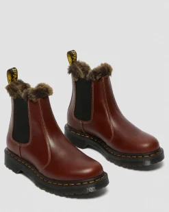 Dr. Martens 2976 Leonore Abruzzo Imitatiebont Gevoerde Chelsea Laarzen^GIFTS Chelsea Boots|Laarzen