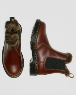 Dr. Martens 2976 Leonore Abruzzo Imitatiebont Gevoerde Chelsea Laarzen^GIFTS Chelsea Boots|Laarzen