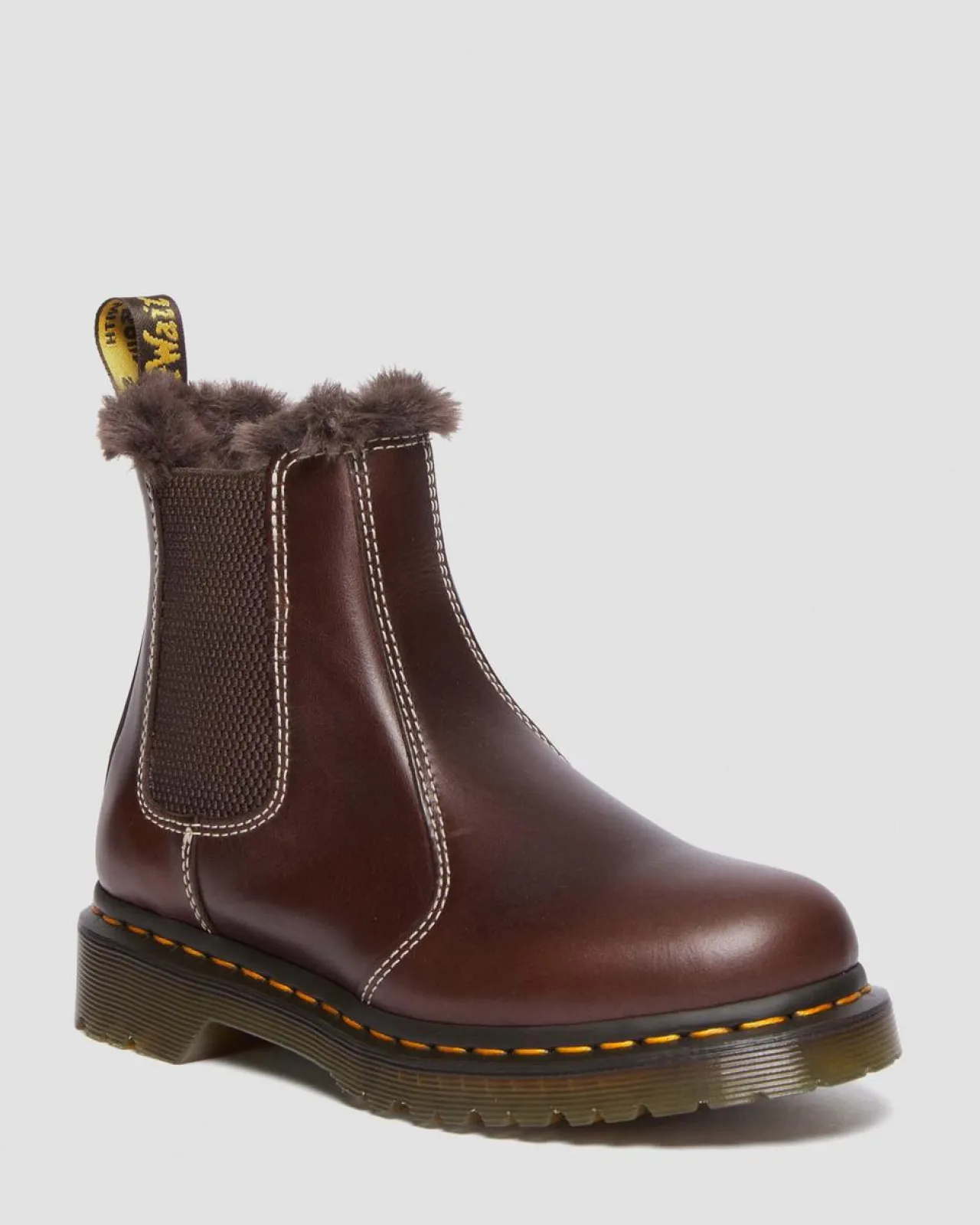 Dr. Martens 2976 Leonore Imitatiebont Gevoerde Chelsea Boots^UNISEX Enkellaarzen|Chelsea Boots