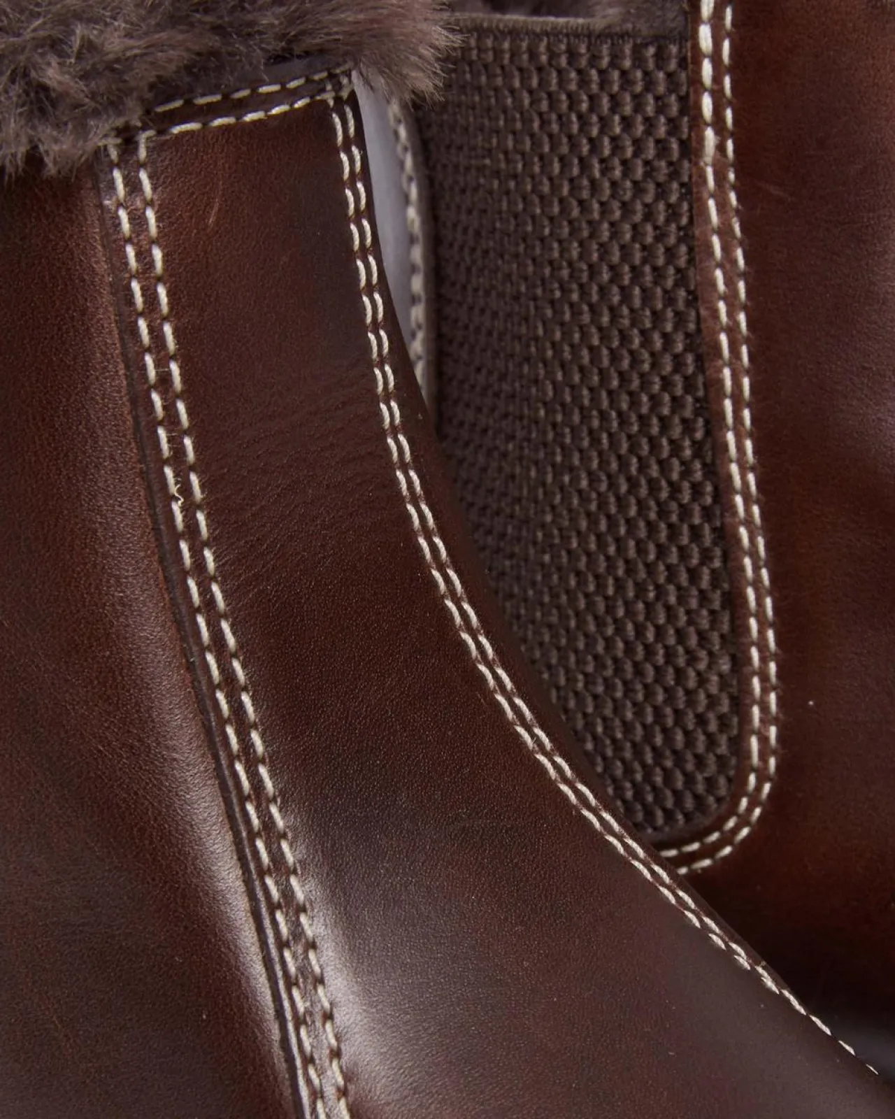 Dr. Martens 2976 Leonore Imitatiebont Gevoerde Chelsea Boots^UNISEX Enkellaarzen|Chelsea Boots