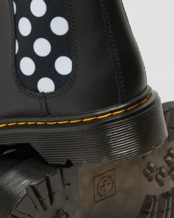 Dr. Martens 2976 Leonore Imitatiebont gevoerde Leren Chelsea Boots voor Kinderen^GIFTS Sale Voor Kinderen|Laarzen