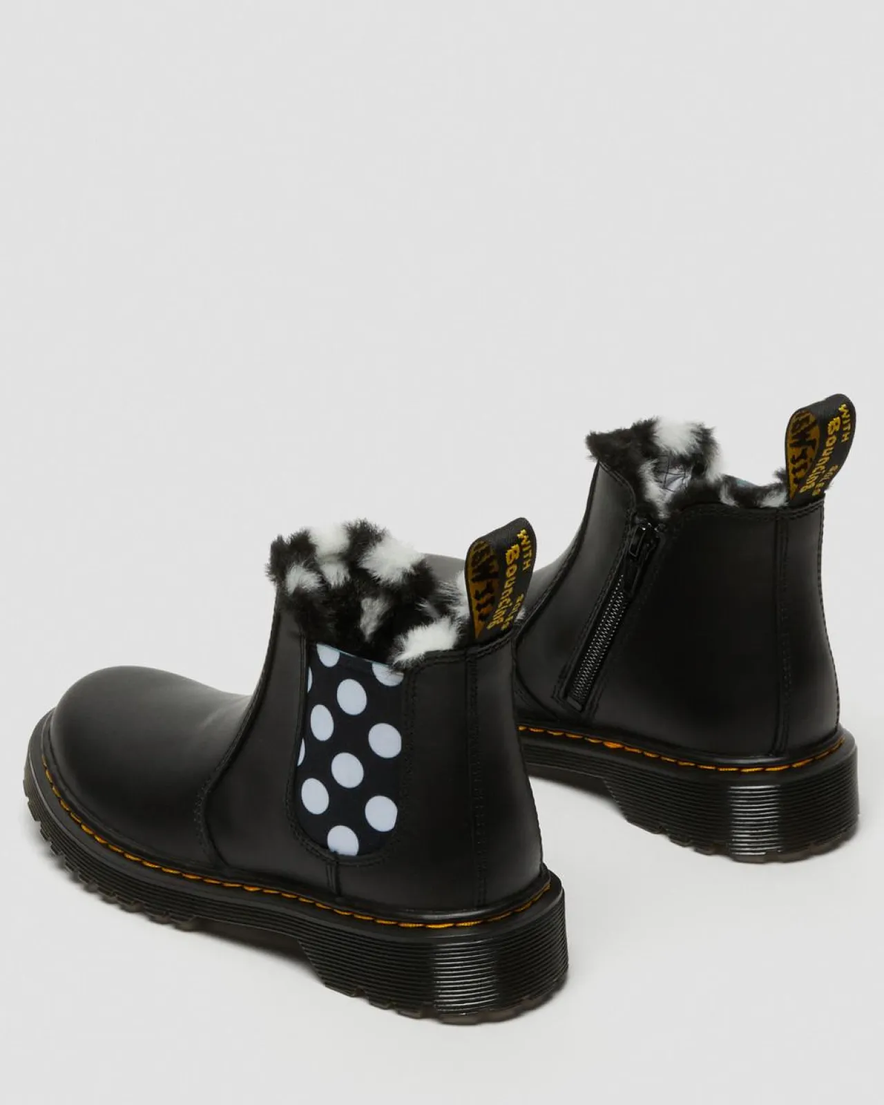 Dr. Martens 2976 Leonore Imitatiebont gevoerde Leren Chelsea Boots voor Kinderen^GIFTS Sale Voor Kinderen|Laarzen
