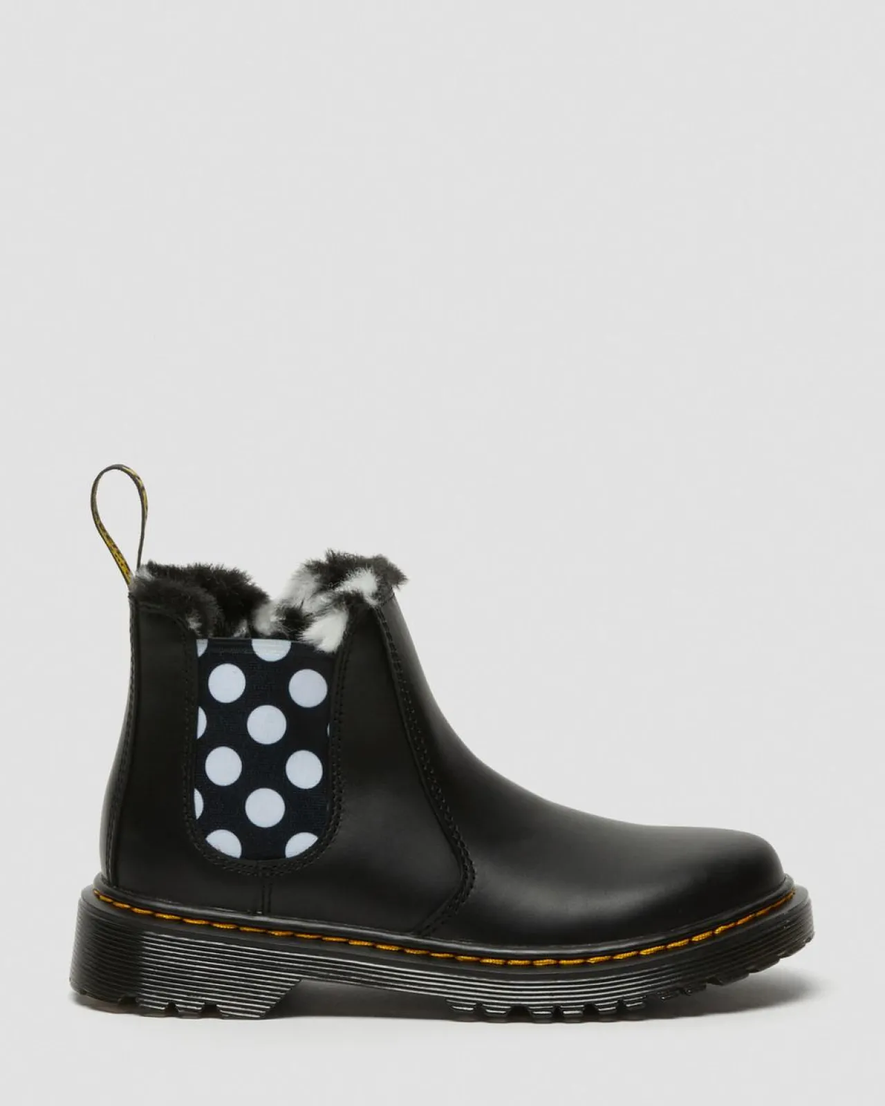 Dr. Martens 2976 Leonore Imitatiebont gevoerde Leren Chelsea Boots voor Kinderen^GIFTS Sale Voor Kinderen|Laarzen