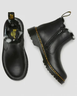 Dr. Martens 2976 Leonore Imitatiebont gevoerde Leren Chelsea Boots voor Kinderen^GIFTS Sale Voor Kinderen|Laarzen