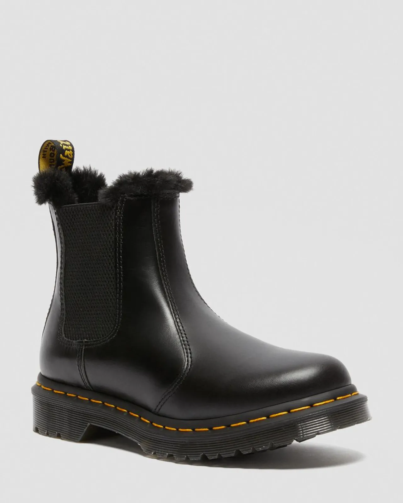 Dr. Martens 2976 Leonore Imitatiebont Gevoerde Chelsea Laarzen^UNISEX Enkellaarzen|Chelsea Boots
