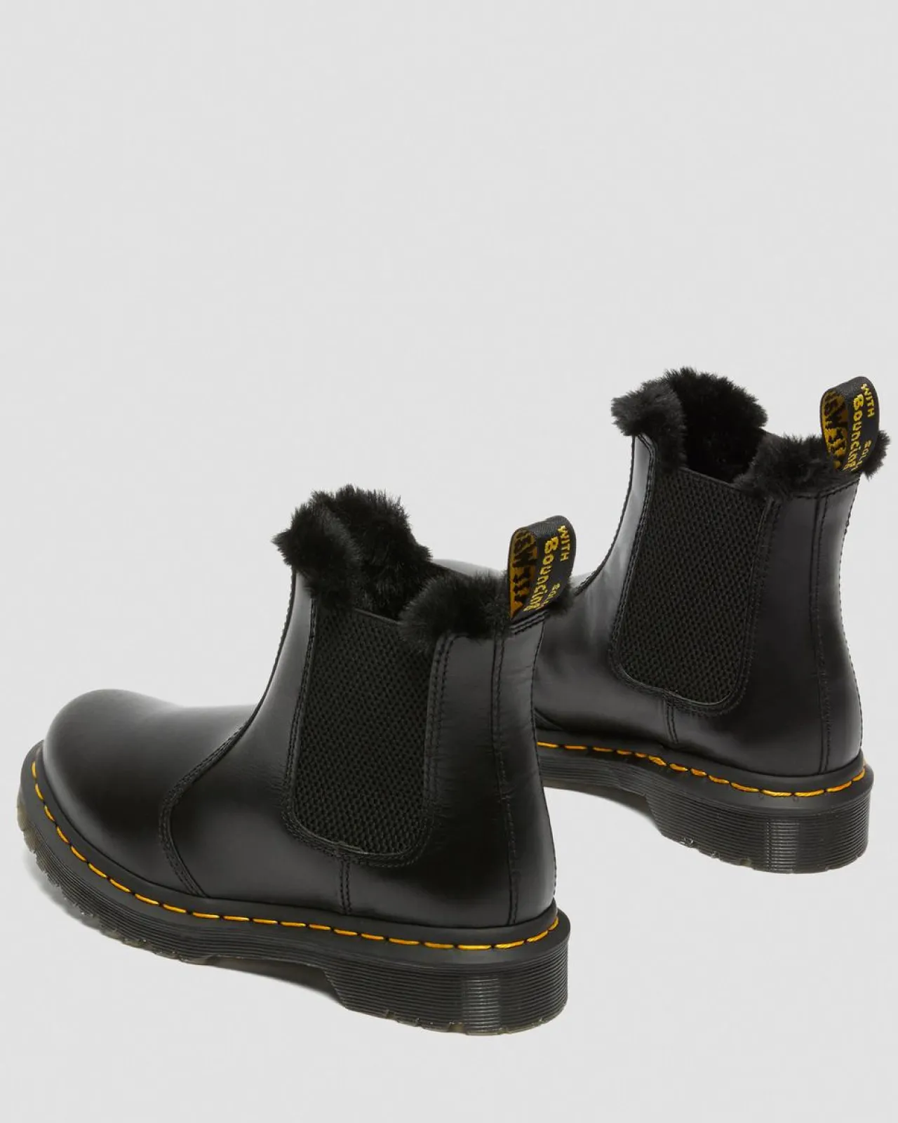 Dr. Martens 2976 Leonore Imitatiebont Gevoerde Chelsea Laarzen^UNISEX Enkellaarzen|Chelsea Boots