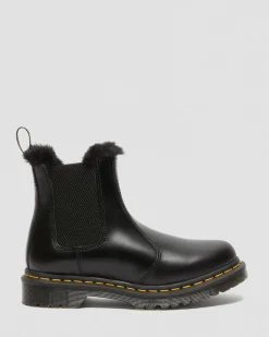 Dr. Martens 2976 Leonore Imitatiebont Gevoerde Chelsea Laarzen^UNISEX Enkellaarzen|Chelsea Boots