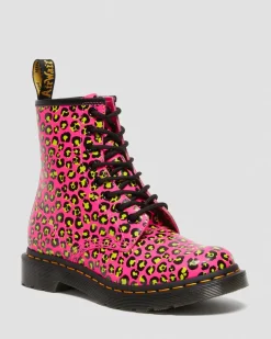Dr. Martens 1460 Luipaard Smooth Leren Veterlaarzen^WOMENS Dames Sale|Veterlaarzen