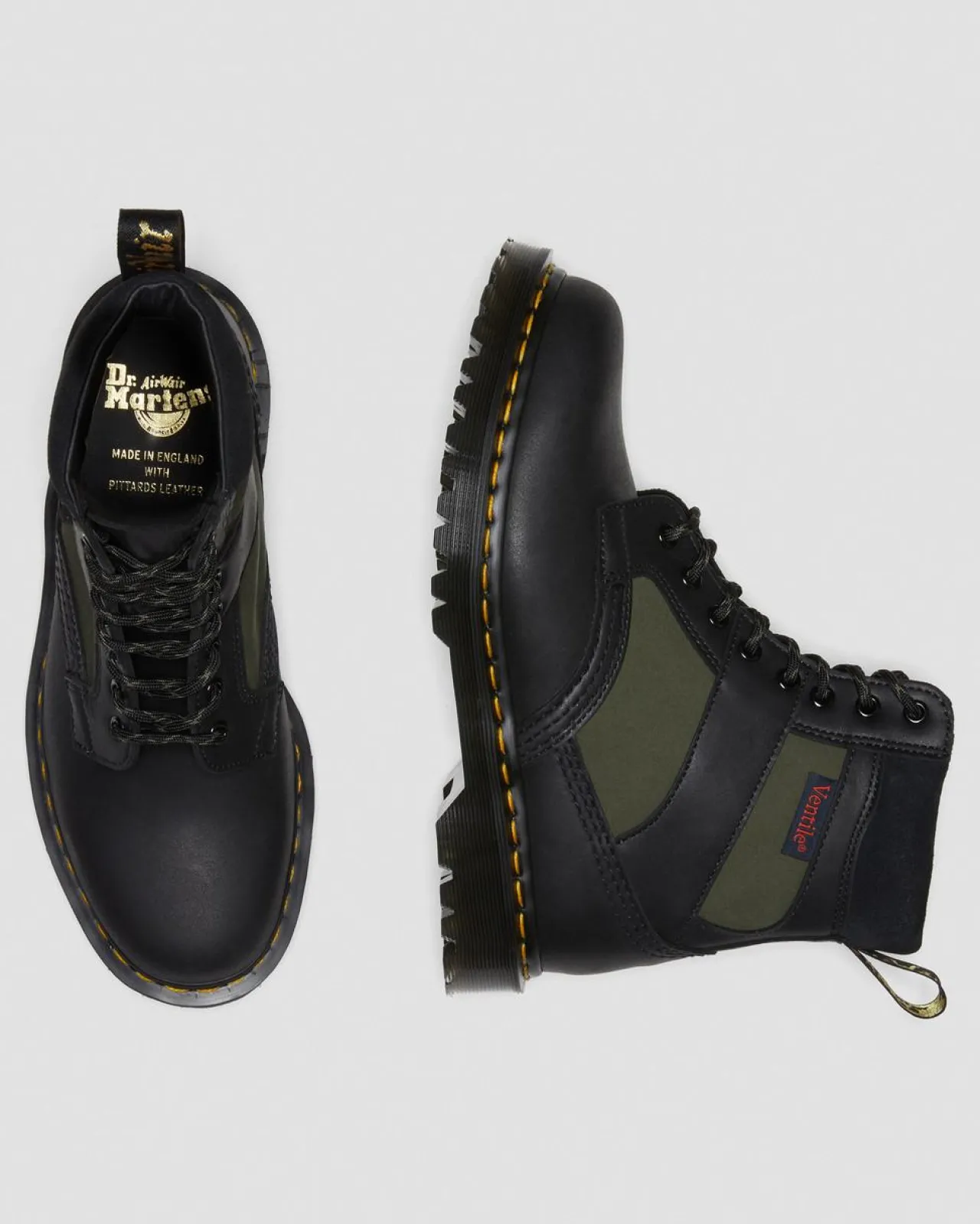 Dr. Martens 1460 Made in England Gevoerd Paneel Veterlaarzen^UNISEX Heren Sale|Made In England