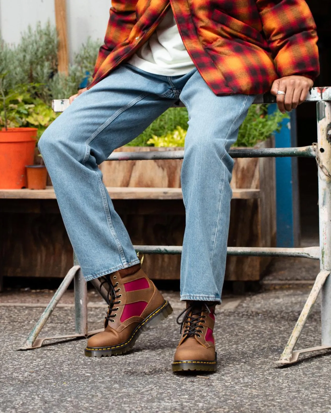 Dr. Martens 1460 Made in England Gevoerd Paneel Veterlaarzen^UNISEX Heren Sale|Made In England