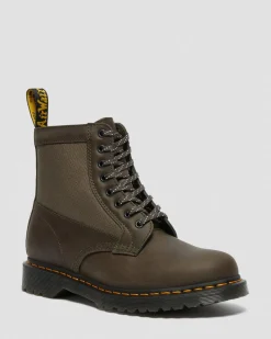 Dr. Martens 1460 Paneel Leer + 50/50 Polyester Enkellaarzen^ Heren Sale