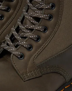Dr. Martens 1460 Paneel Leer + 50/50 Polyester Enkellaarzen^ Heren Sale