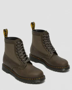 Dr. Martens 1460 Paneel Leer + 50/50 Polyester Enkellaarzen^ Heren Sale