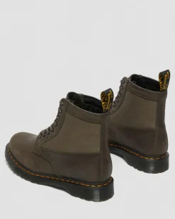 Dr. Martens 1460 Paneel Leer + 50/50 Polyester Enkellaarzen^ Heren Sale