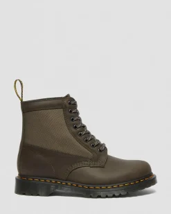Dr. Martens 1460 Paneel Leer + 50/50 Polyester Enkellaarzen^ Heren Sale