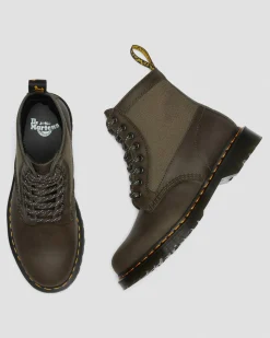 Dr. Martens 1460 Paneel Leer + 50/50 Polyester Enkellaarzen^ Heren Sale