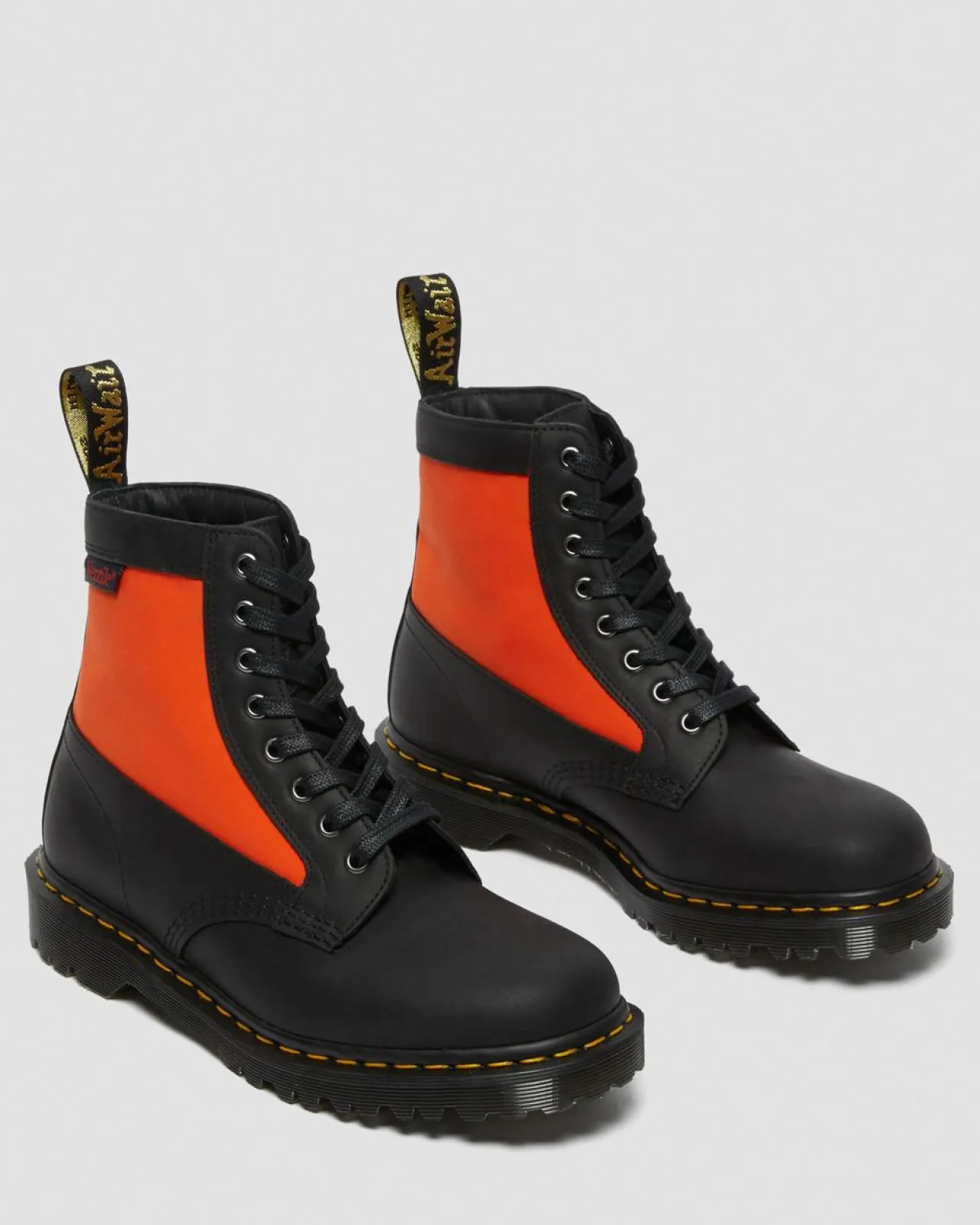 Dr. Martens 1460 Paneel Leer + Ventile® Enkellaarzen^UNISEX Heren Sale|Made In England