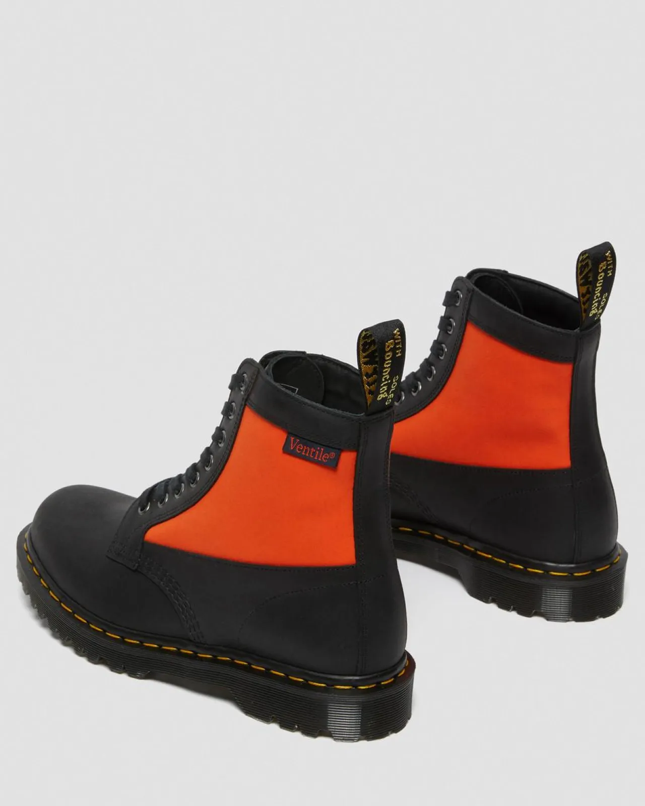 Dr. Martens 1460 Paneel Leer + Ventile® Enkellaarzen^UNISEX Heren Sale|Made In England