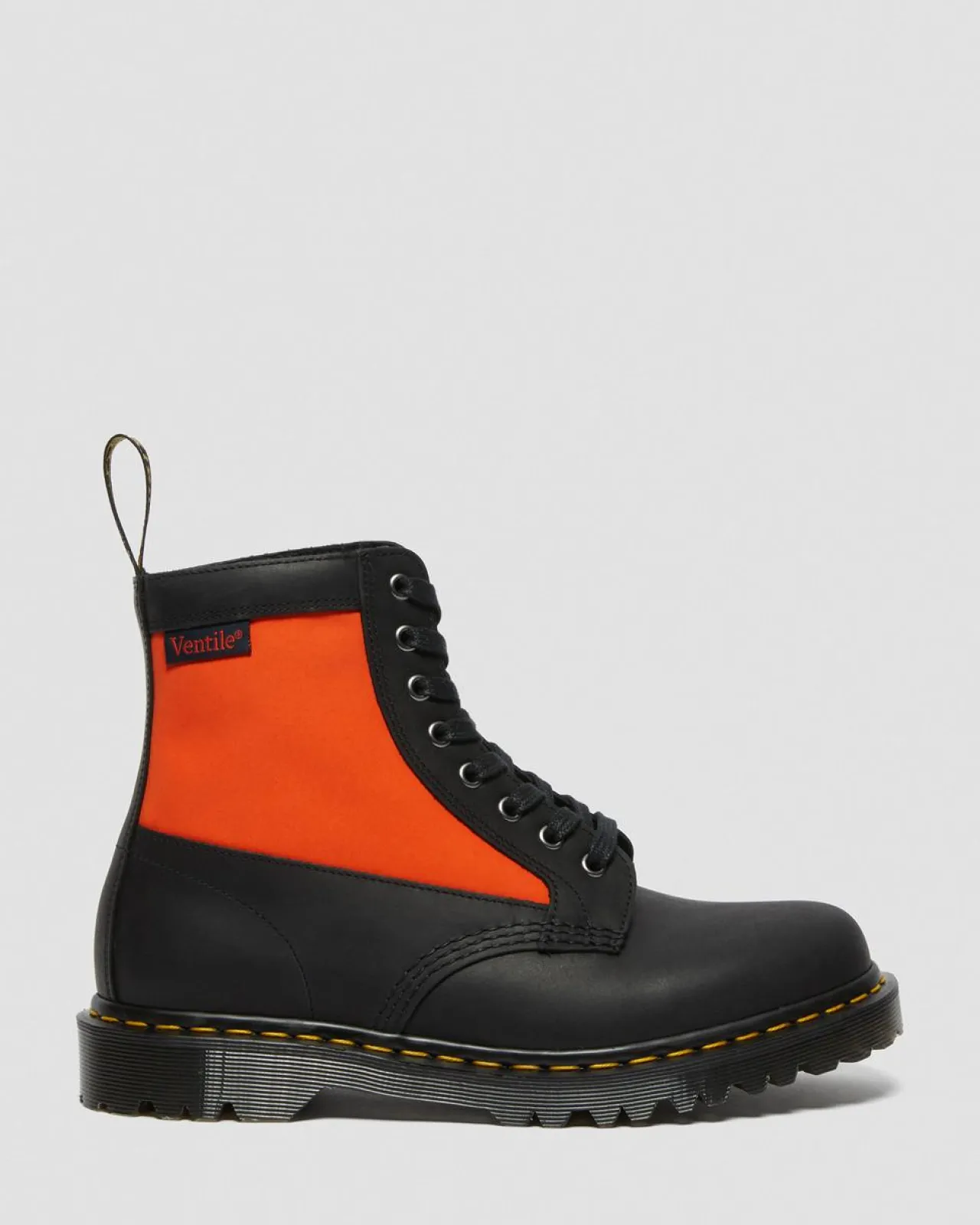 Dr. Martens 1460 Paneel Leer + Ventile® Enkellaarzen^UNISEX Heren Sale|Made In England