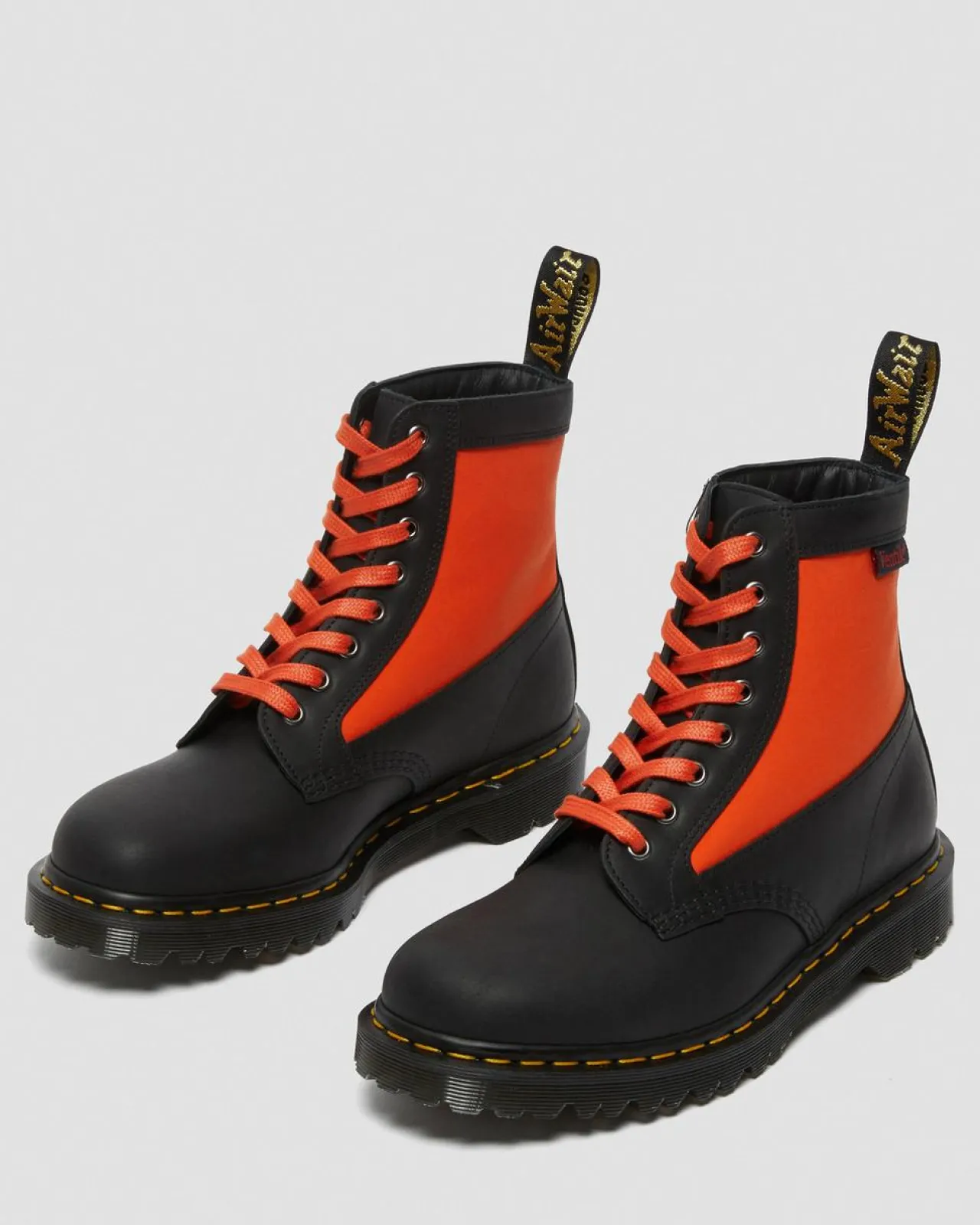 Dr. Martens 1460 Paneel Leer + Ventile® Enkellaarzen^UNISEX Heren Sale|Made In England