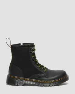 Dr. Martens 1460 Panel Canvas & Leren Laarzen voor Kinderen^UNISEX Laarzen|Laarzen