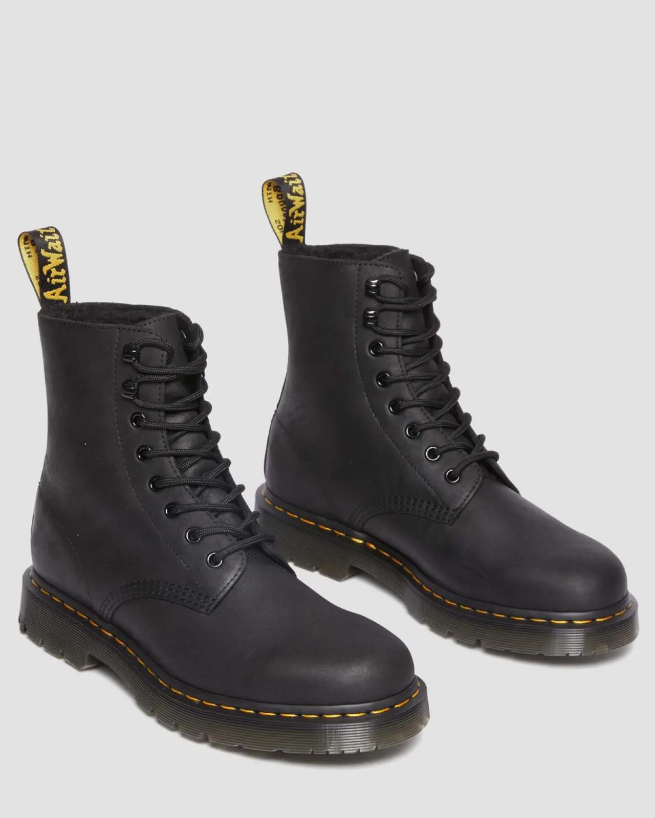 Dr. Martens 1460 Pascal Fleece Gevoerde Leren Laarzen^UNISEX Nieuw Binnen|Enkellaarzen