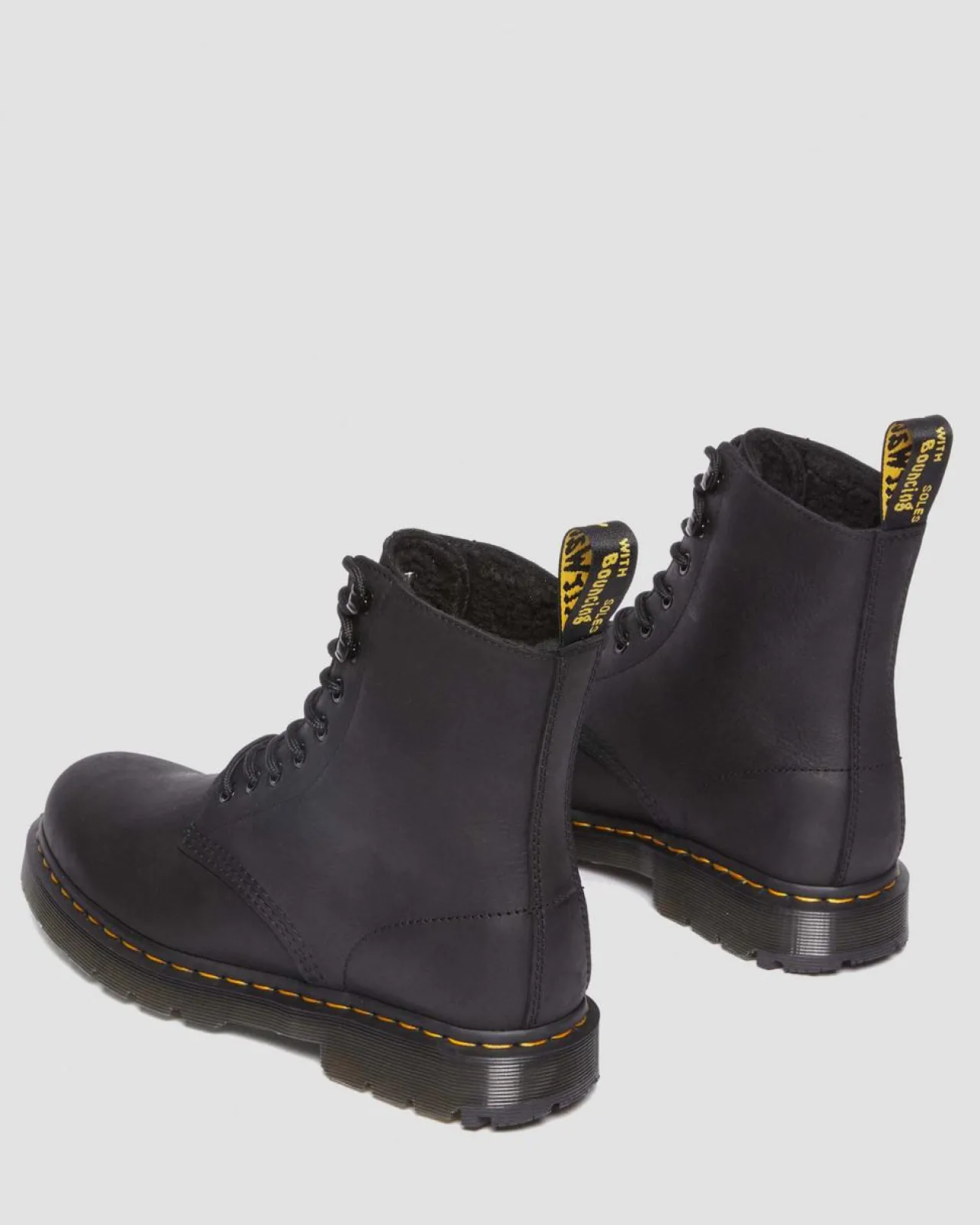 Dr. Martens 1460 Pascal Fleece Gevoerde Leren Laarzen^UNISEX Nieuw Binnen|Enkellaarzen