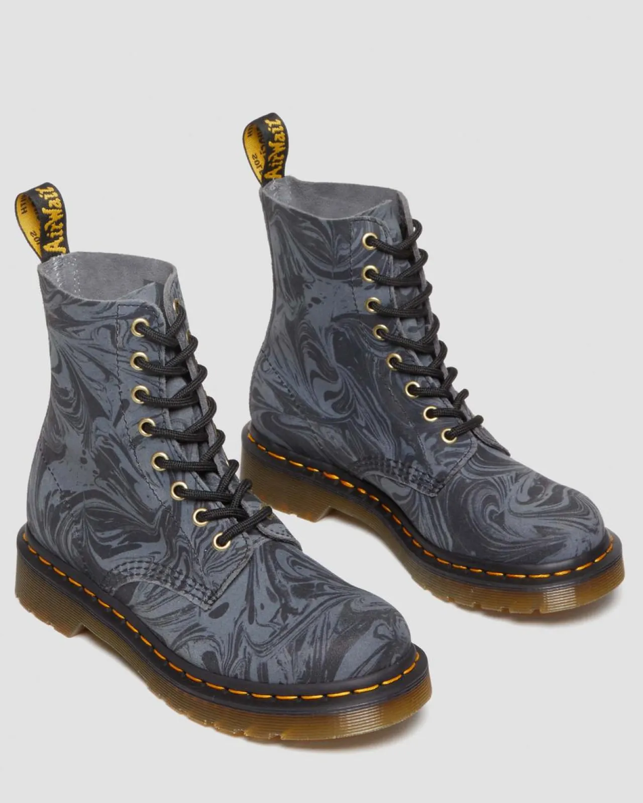 Dr. Martens 1460 Pascal Marmer Suède Veterlaarzen^WOMENS Suède|Veterlaarzen