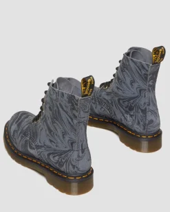 Dr. Martens 1460 Pascal Marmer Suède Veterlaarzen^WOMENS Suède|Veterlaarzen