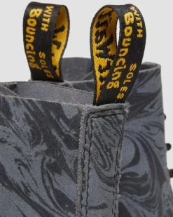 Dr. Martens 1460 Pascal Marmer Suède Veterlaarzen^WOMENS Suède|Veterlaarzen