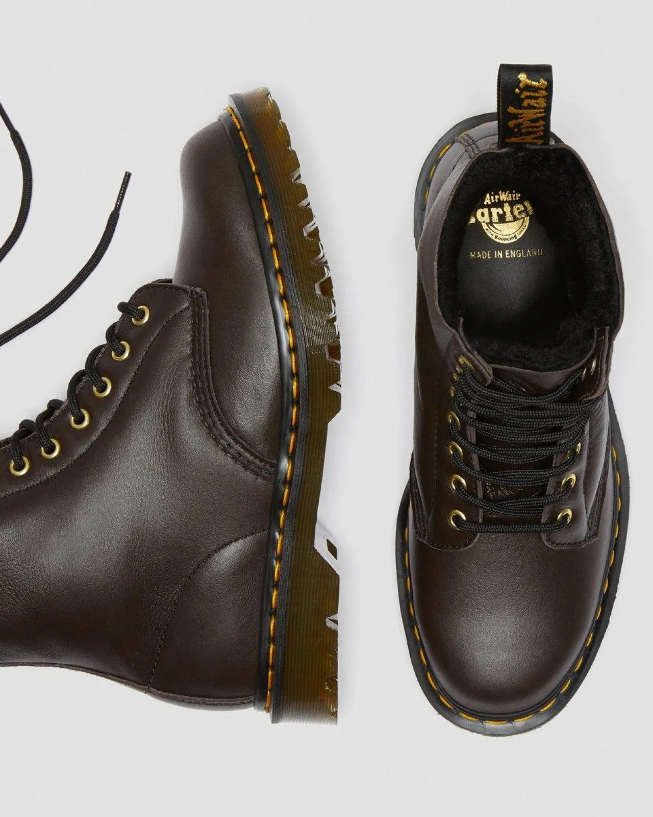 Dr. Martens 1460 PASCAL SHEARLING ENKELLAARZEN^WOMENS Heren Sale|Made In England