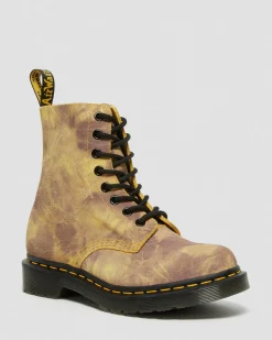 Dr. Martens 1460 Pascal Tie Dye Leren Veterlaarzen^WOMENS Suède|Veterlaarzen