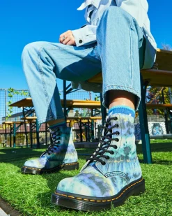 Dr. Martens 1460 Pascal Tie Dye Leren Veterlaarzen^WOMENS Suède|Veterlaarzen