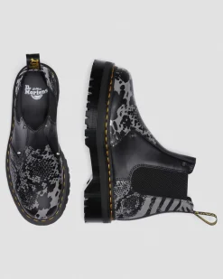 Dr. Martens 2976 Quad Platform Animal Print Laarzen^MENS Heren Sale|Platform Laarzen
