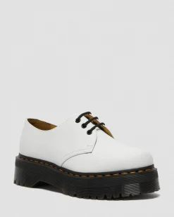 Dr. Martens 1461 Quad Smooth Leren Platform Schoenen^WOMENS Trending Stijlen|Veterschoenen